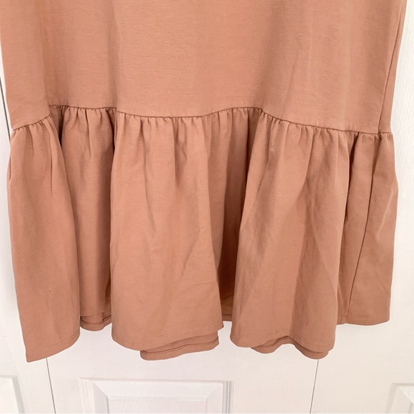 ZARA Ruffle Peplum T-Shirt Dress Women’s Size Small - Picture 4 of 7